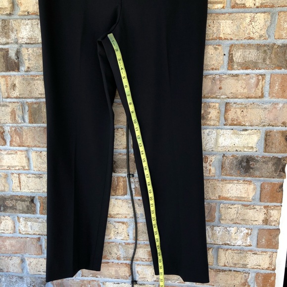 Ann Taylor LOFT Stretchy Lightweight Zipper Button Closure Black Trousers 14 - Picture 13 of 14